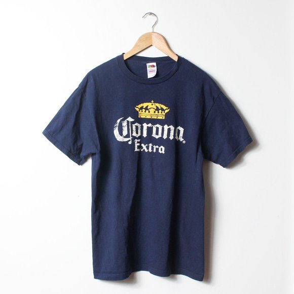 Corona Shirt Mens Large Blue Beer Tee - Picture 1 of 4